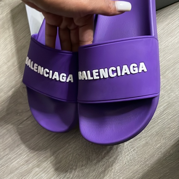 Balenciaga Slide’s in Purple size 7 - Picture 4 of 5